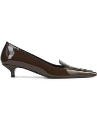 TOTEME - Patent-Leather Pointed-Toe Pumps - Lyst