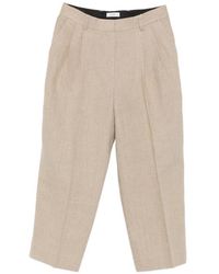 TOTEME - Linen Trousers - Lyst