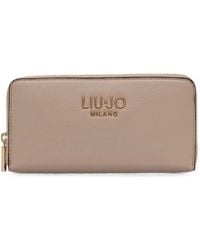 Liu Jo - Logo-Plaque Zip-Around Wallet - Lyst