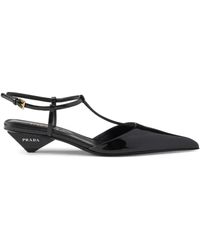 Prada - スリングバック レザーパンプス - Lyst