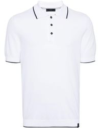 Fay - Contrast-trim Polo Shirt - Lyst