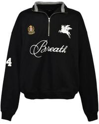 BREATH - Sweat Zippé À Logo Brodé - Lyst
