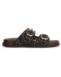 Bibi Lou - Liner Stud-Embellished Sandals - Lyst
