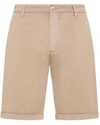Sun 68 - Bermudas Con Logo Bordado - Lyst