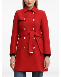 Morgan - Belted Double-Breasted Coat - Lyst