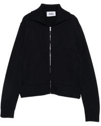 Alpha Studio - Zip-Up Ribbed-Trim Cardigan - Lyst