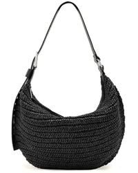 AllSaints - Luna Woven Leather Shoulder Bag - Lyst