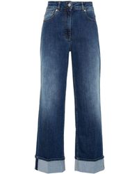 Peserico - High-rise Straight-leg Jeans - Lyst