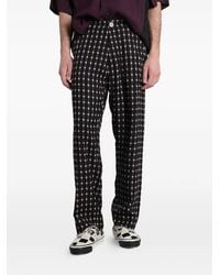 Undercover - Pantalon À Carreaux Et Patch Logo - Lyst