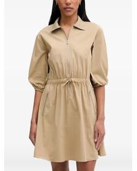Marc O' Polo - Zip-Up Drawstring-Waist Mini Dress - Lyst