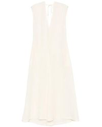 Covert - V-Neck Back-Tie Maxi Dress - Lyst