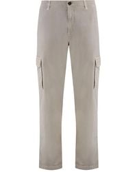 Moorer - Pantalones con bolsillos cargo - Lyst