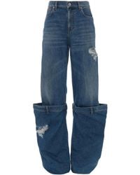 JW Anderson - Distressed Bucket Jeans - Lyst