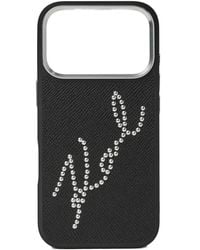 KARL LAGERFELD - Signature Studs Iphone 17 Pro Case - Lyst