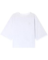 Sandro - Logo-Embroidered T-Shirt - Lyst