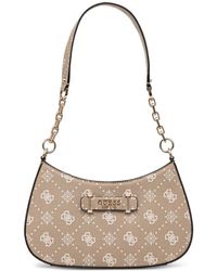 Guess - Logo-Print Chain Crossbody Bag - Lyst