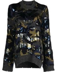 Zadig & Voltaire - Sequin-Embellished Merino-Wool Jumper - Lyst