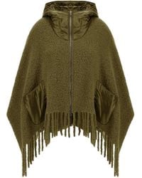 Herno - Chaqueta Con Capucha Y Flecos - Lyst
