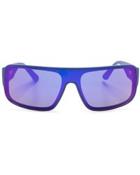 Karl Lagerfeld - Logo-Plaque Rectangle-Frame Sunglasses - Lyst