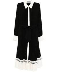 KARL LAGERFELD - Logo-Print Pleated Dress - Lyst