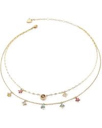 Guess - Secret Garden Flower-Pendant Layered Necklace - Lyst