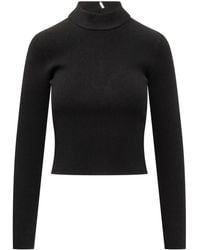 MICHAEL Michael Kors - Pull En Maille Nervurée À Col Montant - Lyst