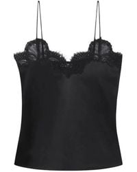 Co. - Blouse Bordée De Dentelle - Lyst