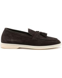 SCAROSSO - Leandra Tassel-Detail Suede Loafers - Lyst