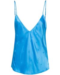 Forte Forte - Star-embroidered Satin Tank Top - Lyst