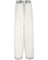 Maison Mihara Yasuhiro - Wide-leg Linen Trousers - Lyst