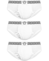 Versace - Lot De Trois Slips À Logo - Lyst