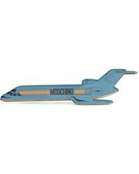 Moschino - Broche En Forme D'Avion - Lyst