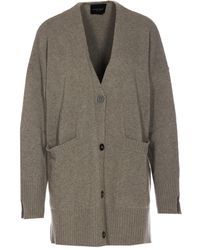 Roberto Collina - Cardigan Con Bottoni E Scollo A V - Lyst