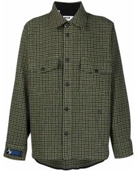 MSGM - Herringbone Check-Pattern Shirt - Lyst
