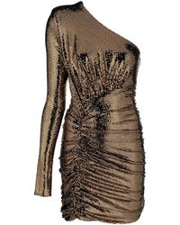 Alexandre Vauthier - Sequin-Embellished Ruched Dress - Lyst