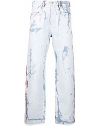 DIESEL - Peel-Off-Effect Straight-Leg Jeans - Lyst