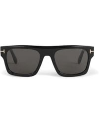Tom Ford - Sonnenbrille Mit Eckigem Gestell - Lyst