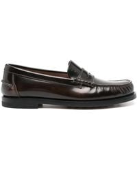 Tod's - Brushed-Leather Loafers - Lyst