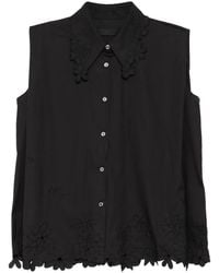 JNBY - Embroidered Sleeveless Shirt - Lyst