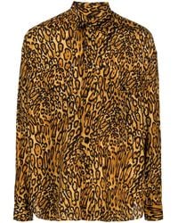 Moschino - Overhemd Met Luipaardprint - Lyst