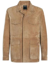 ZEGNA - スエード ジャケット - Lyst