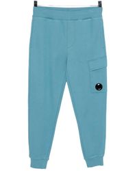 C.P. Company - Logo-Plaque Cotton Track Pants - Lyst