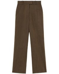 Ganni - Mélange-Effect Trousers - Lyst