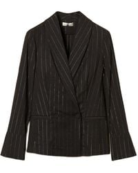 Twinset - Lurex Pinstriped Blazer - Lyst