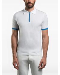 Moorer - Half-Zip Short-Sleeve Polo Shirt - Lyst