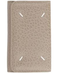 Maison Margiela - Four Stitches Grained Leather Keyring - Lyst
