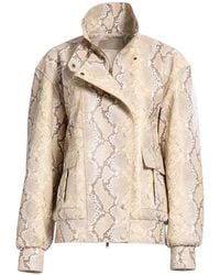 Elie Saab - Python-Print Bomber Jacket - Lyst