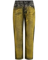 Moschino - Washed-Effect Straight-Leg Jeans - Lyst
