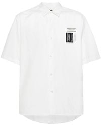Undercover - Logo-Patch Cotton Shirt - Lyst