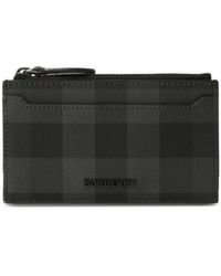 Burberry - Check-pattern Zipped Wallet - Lyst